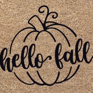 Custom Fall Welcome Mat Class